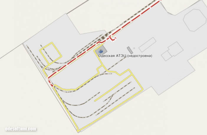 Карта местности с трекера ZONT   Одесская Атомная Электростанция в Теплодар с трассы 2018 - odesoftami.com