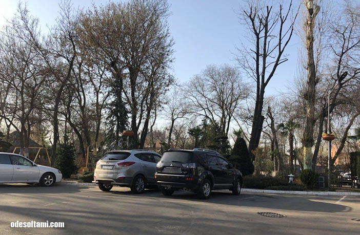 Mitsubishi Outlander XL на парковке Ваш Сад - odesoftami.com