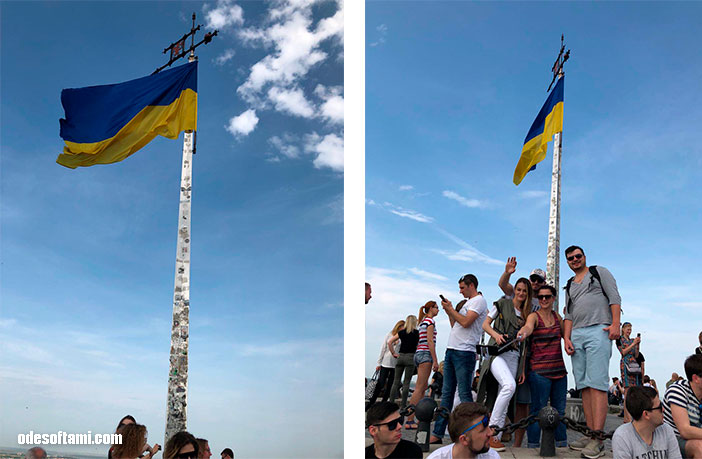 Флаг Украины. Высокий замок, Львов - odesoftami.com