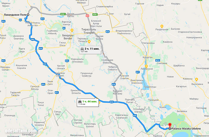 Наш маршрут через Молдову,  на Лавандовые поля - odesoftami.com
