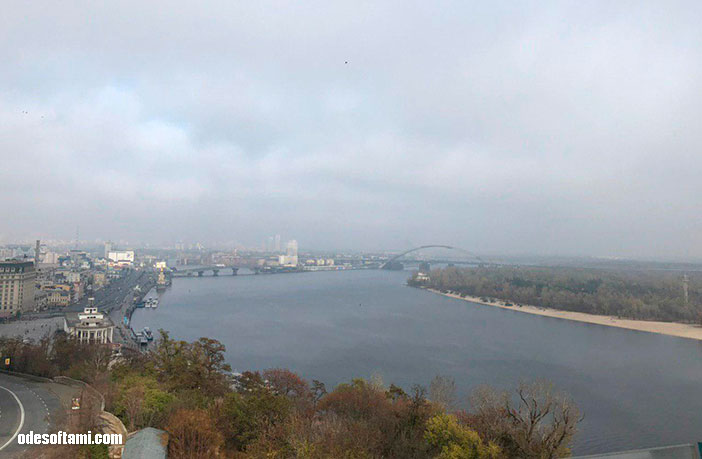 Видовая площадка с моста в Киев - odesoftami.com