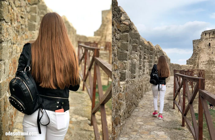 Анастасия Сандул гуляет по стенам Аккерман - odesoftami.com