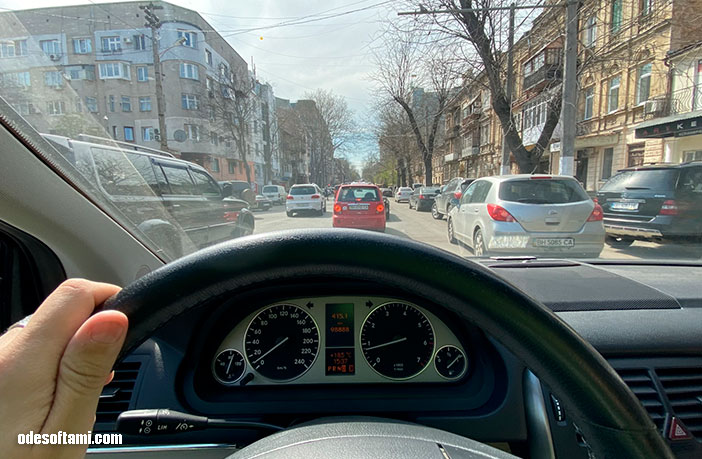 Одесса ул. Большая Арнаутская пробег Mercedes B200 w245 - odesoftami.com