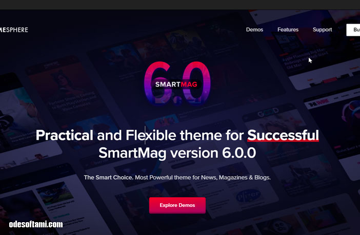Cкачать бесплатный шаблон для WP SmartMag version 6.0.0 - odesoftami.com