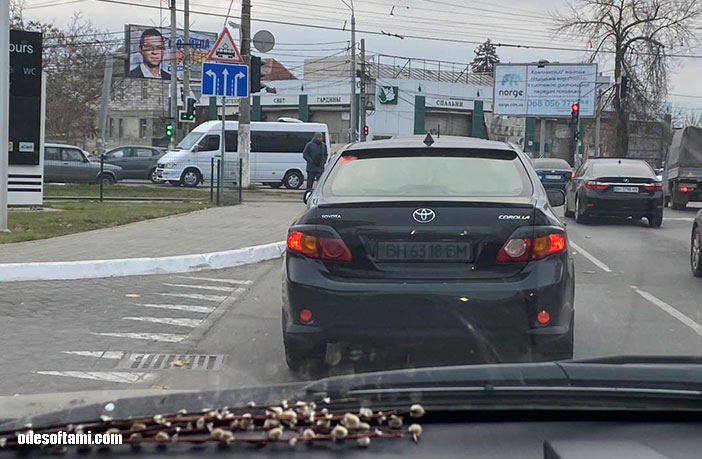 Как скрывают в Одессе номера на авто от видео фиксации - Toyota BH6318BM- odesoftami.com