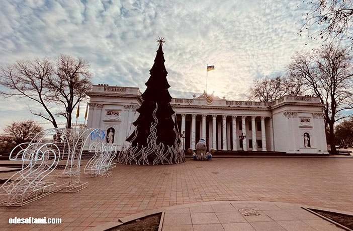 День после Рождества, Одесса приморский бульвар, Одесса 2022 - odesoftami.com