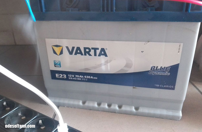 Плановое обслуживание аккумулятора Varta 6СТ-70 BLUE dynamic E23 - odesoftami.com