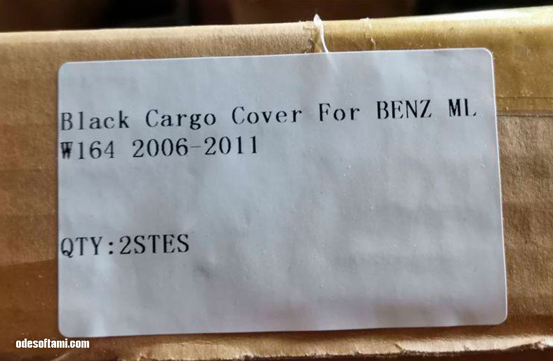 Шторка багажника для W164 black cargo cover for benz ml 2006-2011 - odesoftami.com