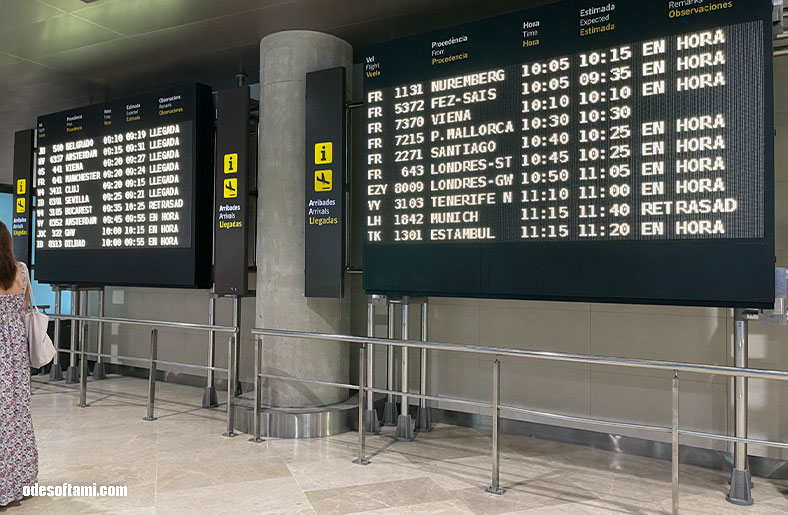 Табло прилетов в Аэропорт Валенсия 2023 - odesoftami.com