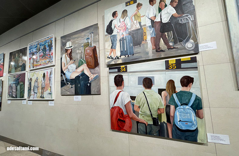 Выставка картин художника @FAUSTO.MORI в Аэропорт Валенсия - Фото 01 - odesoftami.com