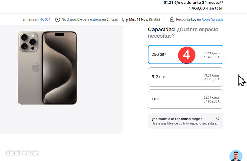 Как купить Iphone 15 Pro max в магазине Apple Valencia - Инструкция 02 - odesoftami.com
