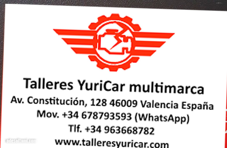 Отзыв о Talleres YuriCar Valencia в Валенсия - odesoftami.com