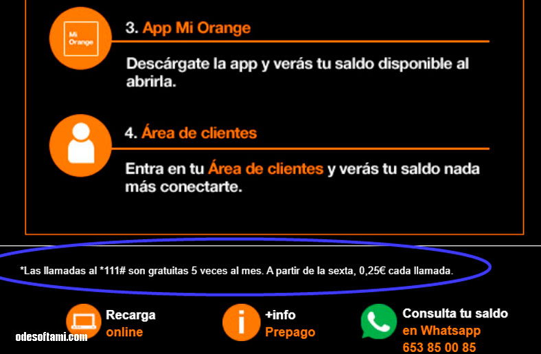 Оплачивается ли звонок на номер *111# Orange ES - odesoftami.com
