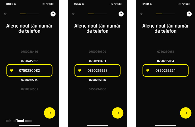 Выбор номера телефона онлайн у оператора YOXO Romania Orange | покупка eSim (фото 04) - odesoftami.com
