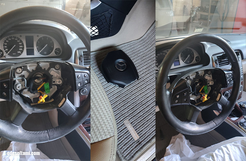 Замена улитки рулевой колонки Mercedes W245 и решение проблемы с ошибкой ESP - odesoftami.com