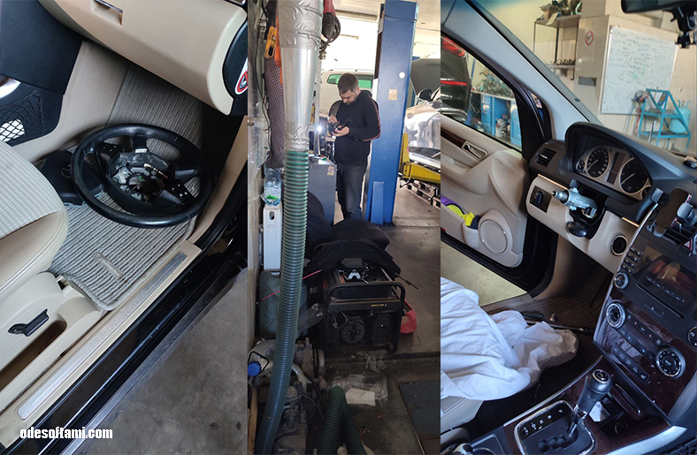 ESP ошибка Mercedes B-class и ремонт датчика угла руля w245 в Одессе - odesoftami.com