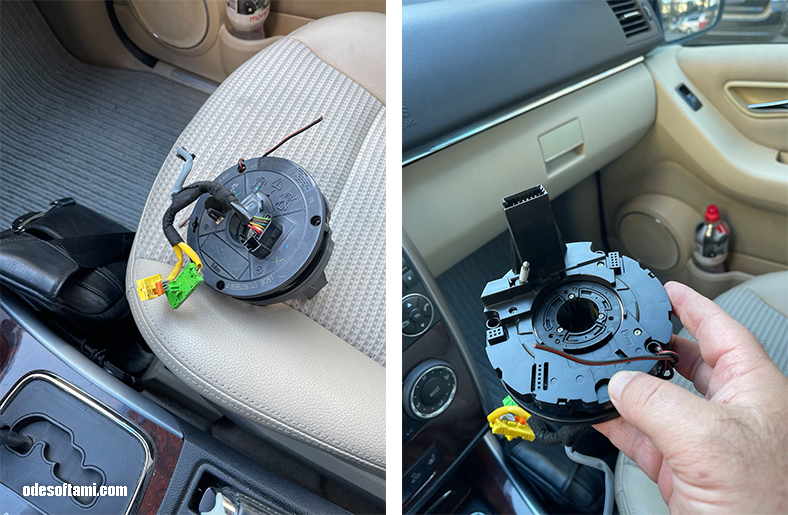 Датчик угла поворота руля Mercedes A1694641518 — замена и калибровка - odesoftami.com