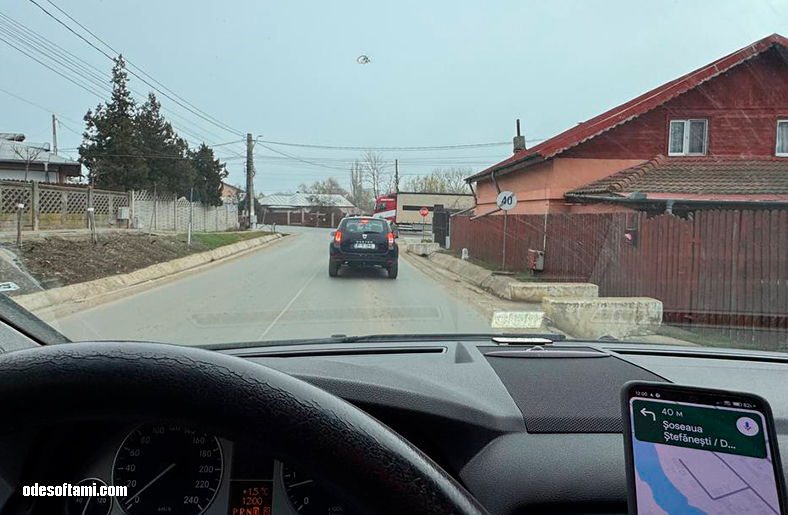 По пути в монастырь Pasărea или как выехать с трассы DN100 на DN200 в Ștefăneștii de Sus - odesoftami.com