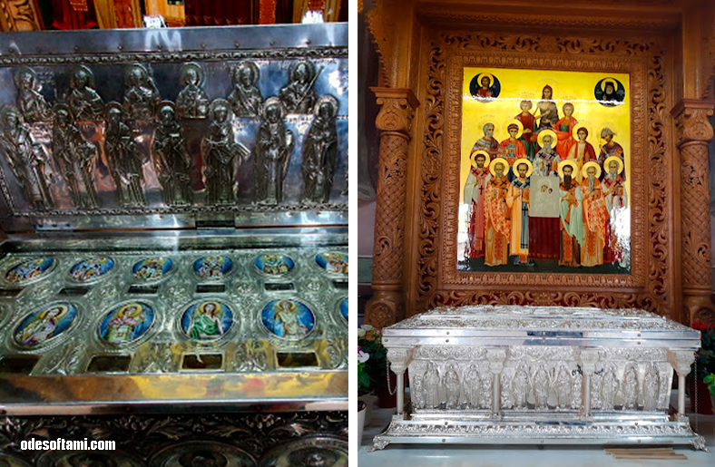 Рака с мощами и икона «Собор румынских святых» - odesoftami.com