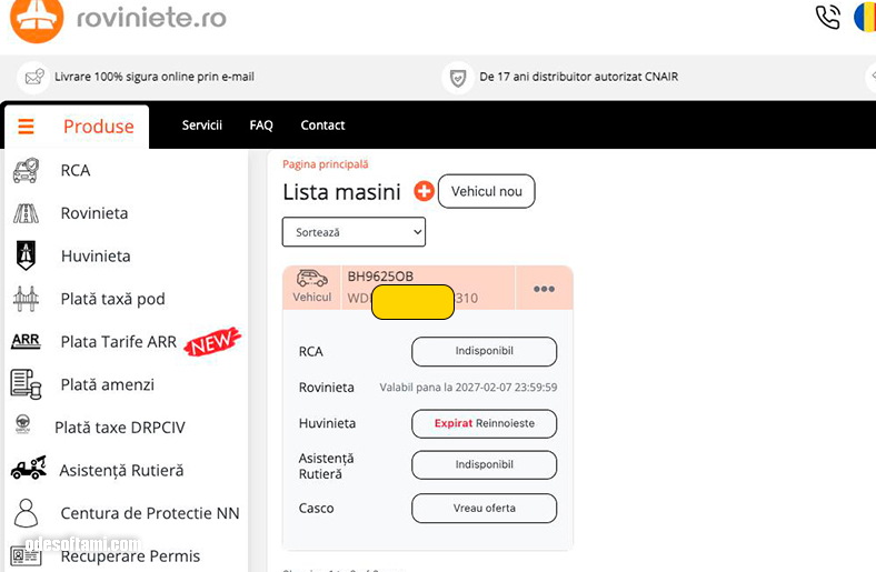 Продлил виньетку для дорог в Румынии Продлил виньетку для дорог в Румынии - odesoftami.com