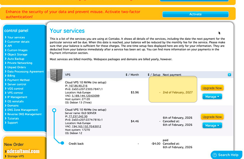 Contabo - Обычная история прощай пока до скорого? Или почему нужно всегда перепроверять даже немцев - odesoftami.com