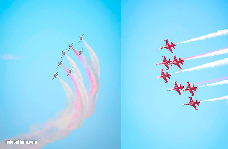 Turkish Stars на самолётах NF-5 Freedom Fighter в групповом пилотаже BIAS 2026 - odesoftami.com